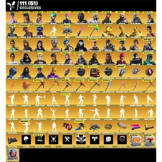 Fortnite Game Account (685 skins + OG Renegade Raider + OG Ghoul Trooper + Wonder + Wildcat + Travis Scott + MUCH MUCH MORE!)