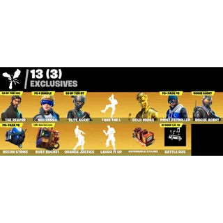 Fortnite Game Account (40 Skins + The Reaper + Neo Versa + Rogue Agent + Gold Midas + More)