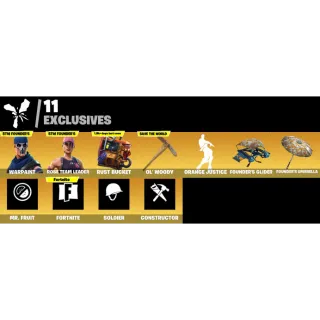 Fortnite Game Account (15 Skins + OG STW + Mr. Fruit Youtube banner *RARE*)