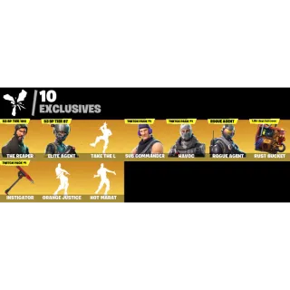 Fortnite Game Account (17 Skins + The Reaper + Rogue agent + Twitch Prime pack #1 + More)