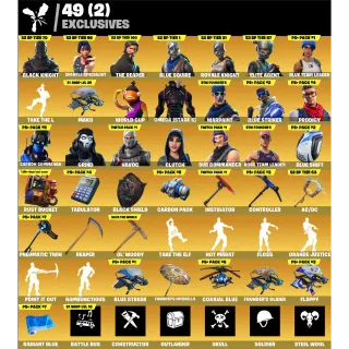 Fortnite Game Account (104 Skins + Black Knights + The reaper + OG STW + More)