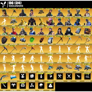 Fortnite Game Account (336 Skins + OG RENEGADE RAIDER + OG RAIDERS REVENGE + OG AA1 GLIDER + BLACK KNIGHT + MORE)