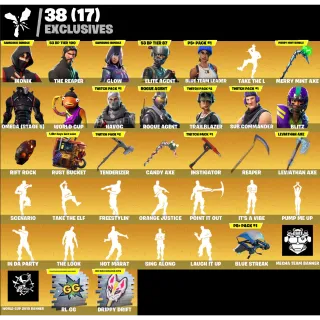 Fortnite Game Account (234 Skins + The Reaper + IKONIK + Glow + Merry Mint Axe + Leviathan axe + MORE!)