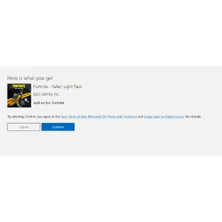 FORTNITE FALLEN LIGHT PACK XBOX UK