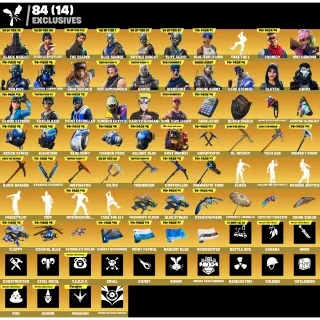 Fortnite Game Account (128 Skins + Black knight + The Reaper + OG STW ULTIMATE EDITION + TP#1 & #2 + Floss + More)