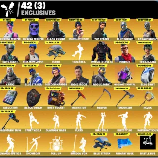 Fortnite Game Account (251 skins + OG Ghoul Trooper + OG Skull Trooper + Black Knight + The Reaper + Psycho bandit)