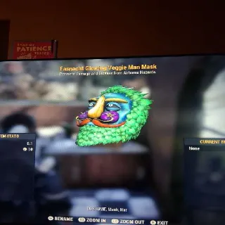 Glowing Veggie man Mask