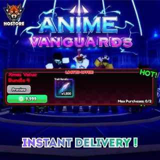 🌪️Anime Vanguards: Xmas Value Bundle 4 (own 2 per player)
