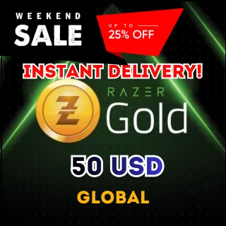 ⚡Razer Gold PIN (Global) - 50$ USD