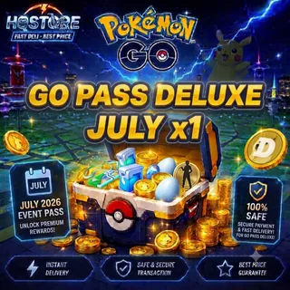 Go Pass Deluxe July x1 Pokemon Go