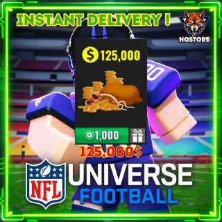 NFL Universe Football: 125,000$ 