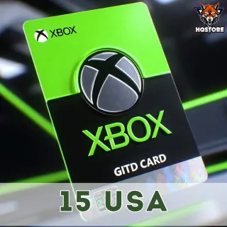 $15.00 USD Xbox Gift Card