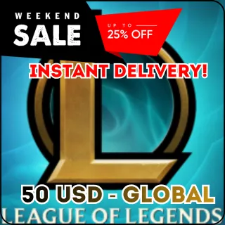 💰LOL Riot Points $50