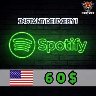 Spotify Gift Card: 60 USD | USA