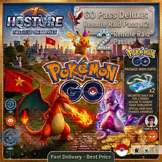 Remote Raid Pass x 2 Pokemon Go