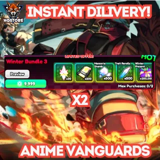 🌪️Anime Vanguards: 2x Winter Bundle 3