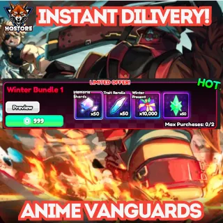 🌪️Anime Vanguards: Winter Bundle 1