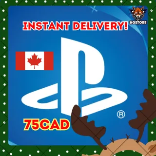 🎧 PSN Gift Card 75 CAD - Canada