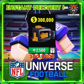 NFL Universe Football: 300,000$ 