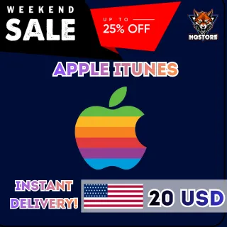 🍎 :  App Store / iTunes Gift Card - 20 USD