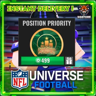 NFL Universe Football: Position Priority