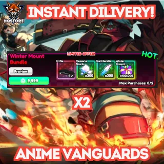 🌪️Anime Vanguards: 2x Winter mount Bundle 