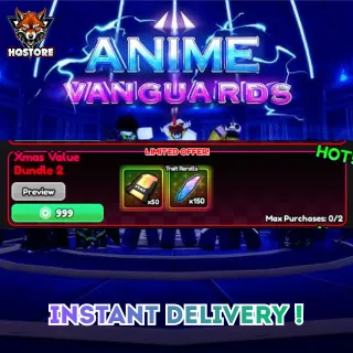🌪️Anime Vanguards: Xmas Value Bundle 2 (own 2 per player)