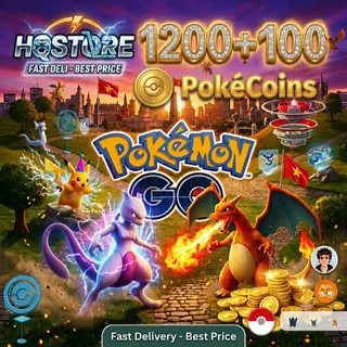 1200 + 100 PokeCoins Pokemon Go