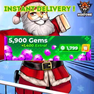 5900 Gems + 1400 Extra 