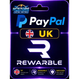 Rewarble PayPal UK 20 GBP
