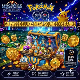 Go Pass Deluxe: Mega Squads + 6 Ranks Pokemon Go