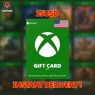 🎮 XBOX GIFT CARD 25 USD US