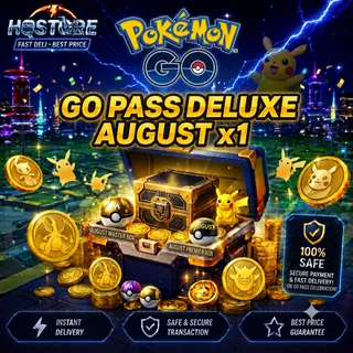 Go Pass Deluxe August x1 Pokemon Go