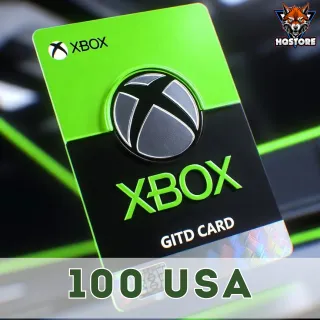 $100.00 USD Xbox Gift Card