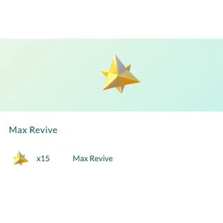 x15 Max Revive Pokemon Go