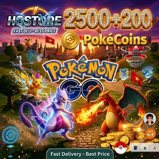 2500 + 200 PokeCoins Pokemon Go