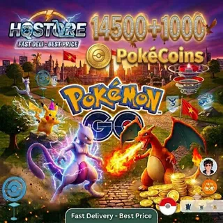 14500 + 1000 PokeCoins Pokemon Go