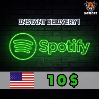 Spotify Gift Card: 10 USD | USA