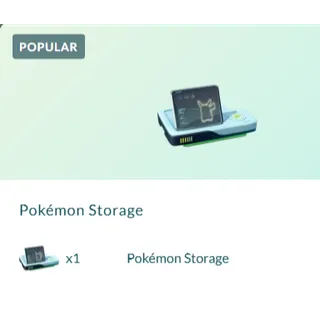 x1 Pokemon Storage Pokemon Go