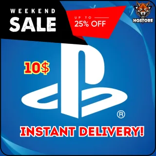 🎧 PSN Gift Card USD 10 (USA)