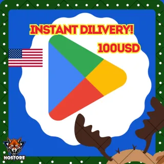 📱Google Play 100 USD |USA