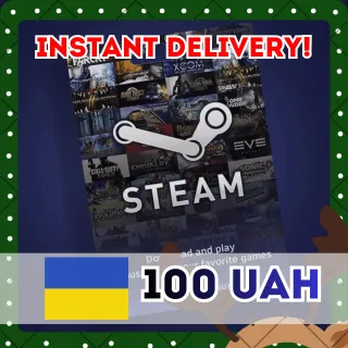 💻Steam Wallet 100 UAH | Ukraine