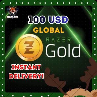 ⚡Razer Gold PIN (Global) - 100$ USD (DEAL NOW)