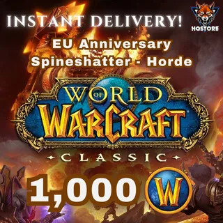 WoW Classic Era (EU Anniversary) - 1,000 Gold