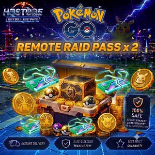 Remote Raid Pass x 2 Pokemon Go