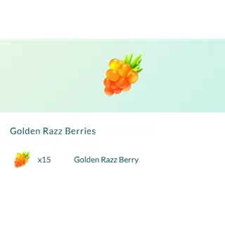 x15 Golden Razz Berry Pokemon Go