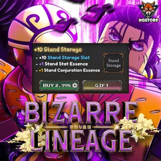 Bizarre Lineage: +10 Stand Storage