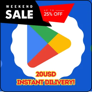 📱 Google Play 20 USD
