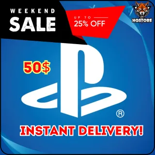 🎧 PSN Gift Card USD 50 (USA)
