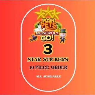 Monopoly Go! Posh Pets Album 3 Star ⭐  - New Season All Available Cards